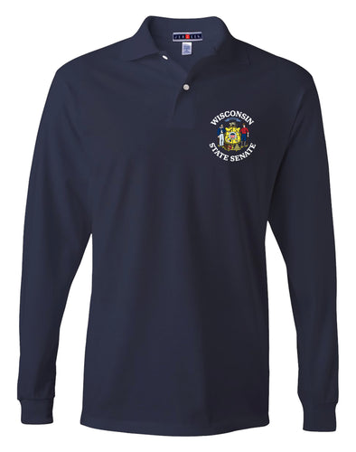 WI Senate - Unisex Long Sleeve Polo (2 color options!)