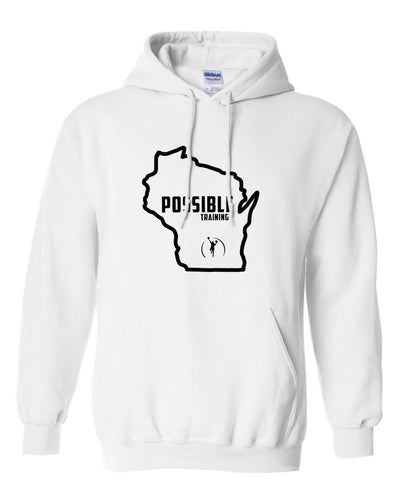 IPT - Gildan Hooded Sweatshirt (WI State Logo / 5 color options!)