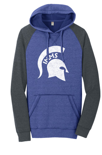 IMMS - District Unisex Lightweight Fleece Raglan Hoodie