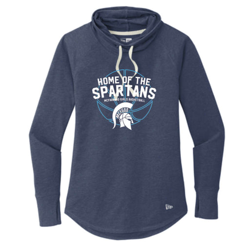 Home of the Spartans - New Era® Ladies Sueded Cotton Blend Cowl Tee