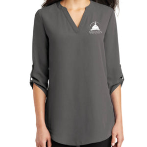 WI Senate - Ladies 3/4 Sleeve Tunic Blouse (2 color options)